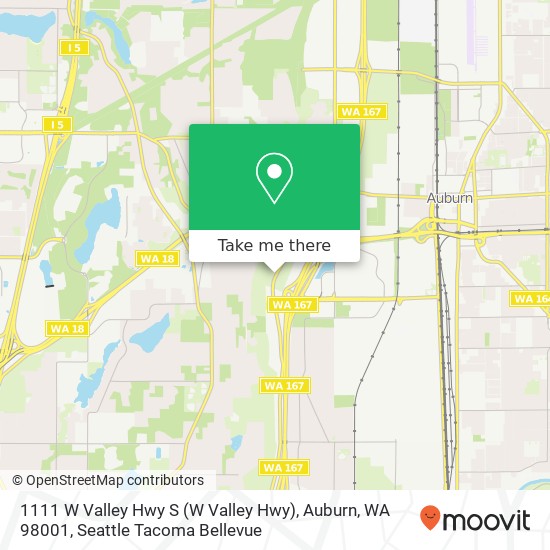 1111 W Valley Hwy S (W Valley Hwy), Auburn, WA 98001 map
