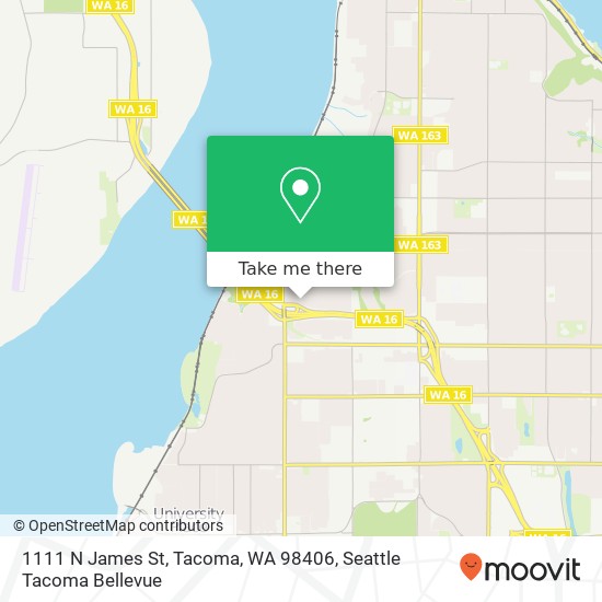 1111 N James St, Tacoma, WA 98406 map