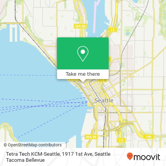 Tetra Tech KCM-Seattle, 1917 1st Ave map