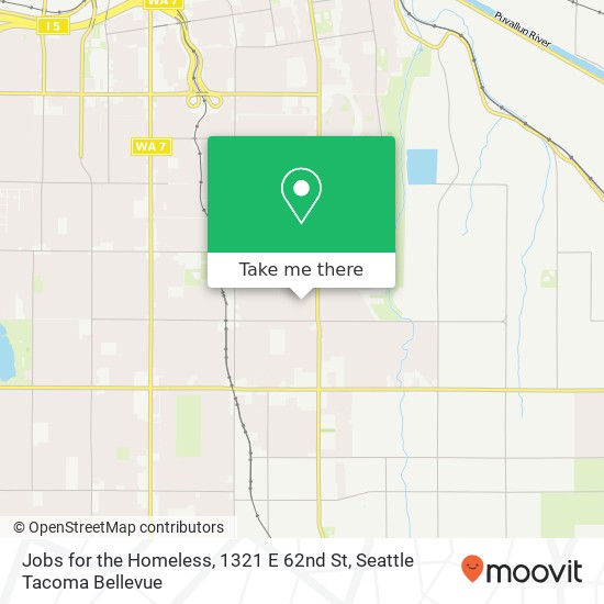 Jobs for the Homeless, 1321 E 62nd St map