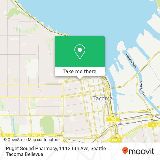 Mapa de Puget Sound Pharmacy, 1112 6th Ave