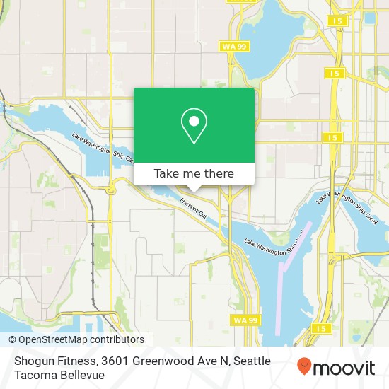 Shogun Fitness, 3601 Greenwood Ave N map