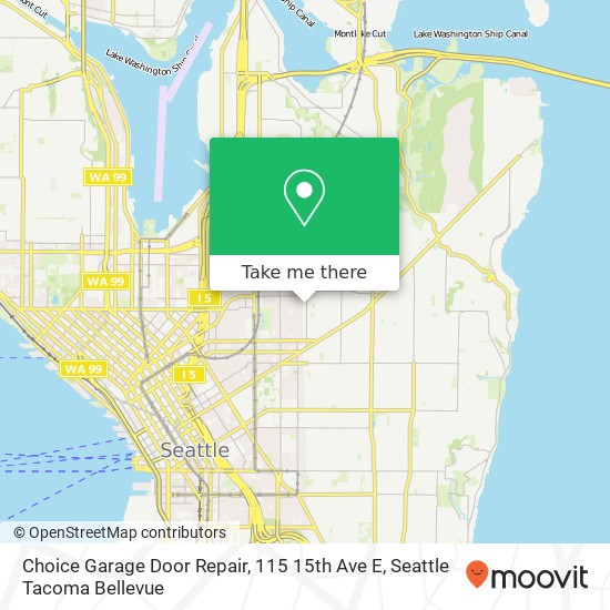 Choice Garage Door Repair, 115 15th Ave E map