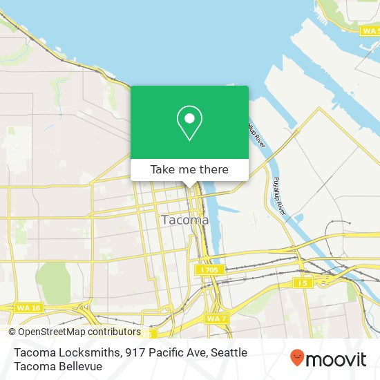 Mapa de Tacoma Locksmiths, 917 Pacific Ave