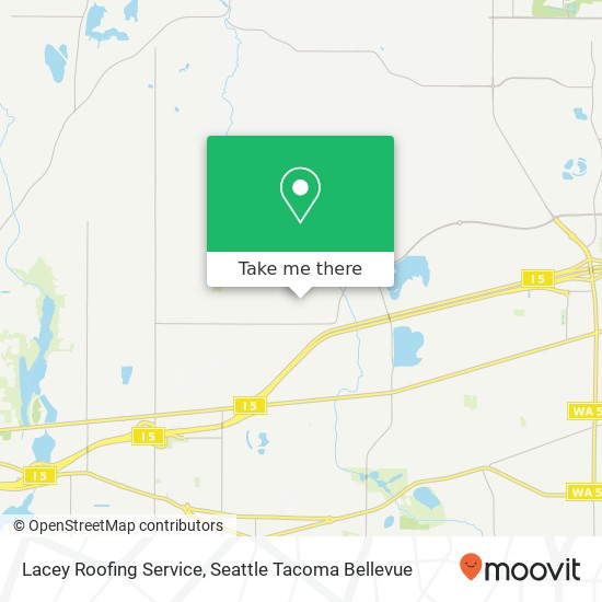 Lacey Roofing Service map