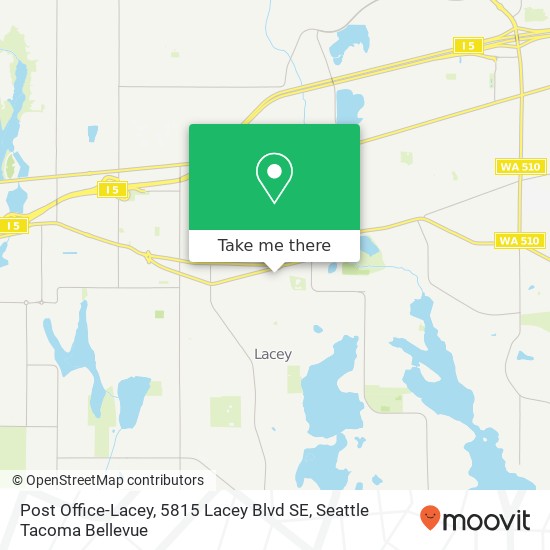 Mapa de Post Office-Lacey, 5815 Lacey Blvd SE