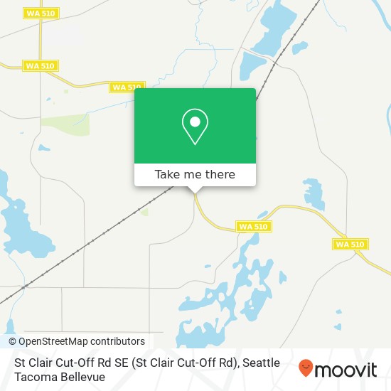 Mapa de St Clair Cut-Off Rd SE (St Clair Cut-Off Rd), Olympia (LACEY), WA 98513