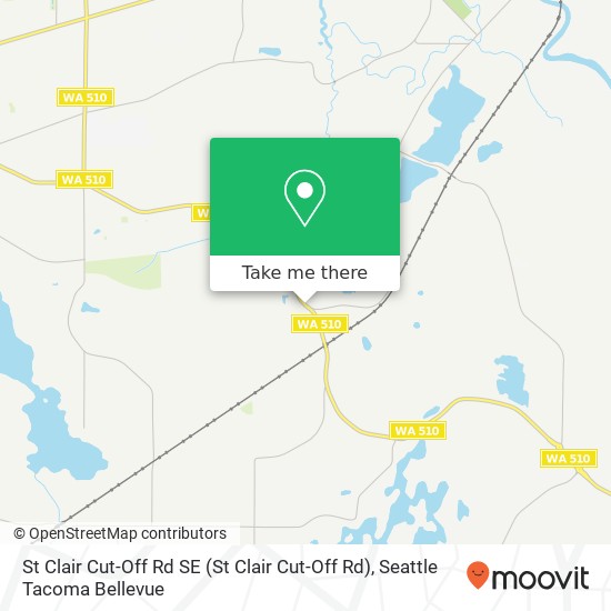 Mapa de St Clair Cut-Off Rd SE (St Clair Cut-Off Rd), Olympia (LACEY), WA 98513