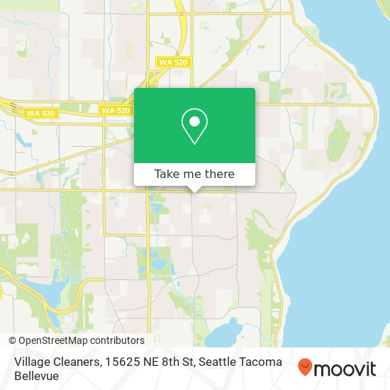 Mapa de Village Cleaners, 15625 NE 8th St