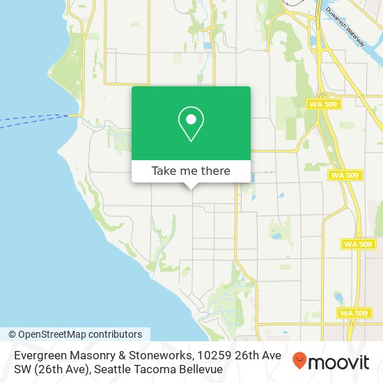 Evergreen Masonry & Stoneworks, 10259 26th Ave SW map