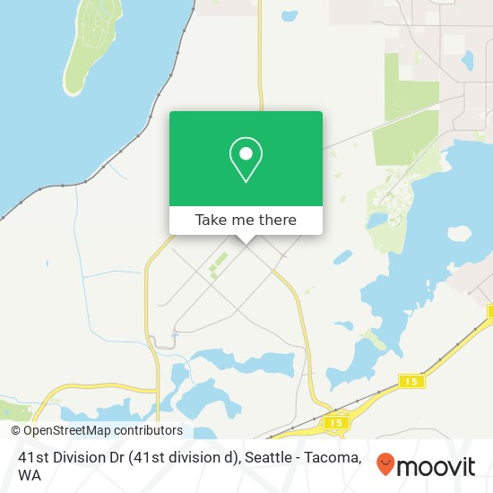 Mapa de 41st Division Dr (41st division d), Tacoma, WA 98433