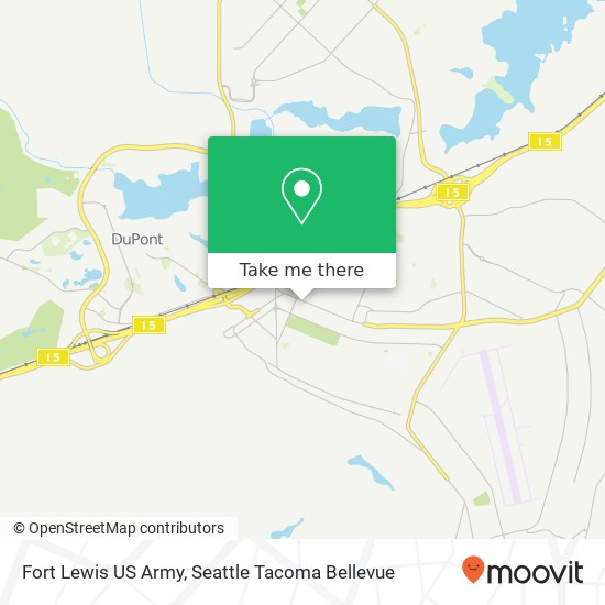 Fort Lewis US Army map