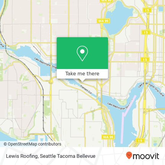 Lewis Roofing map