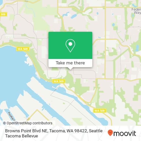 Browns Point Blvd NE, Tacoma, WA 98422 map