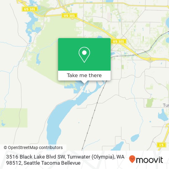 3516 Black Lake Blvd SW, Tumwater (Olympia), WA 98512 map