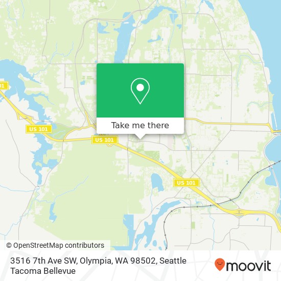 Mapa de 3516 7th Ave SW, Olympia, WA 98502