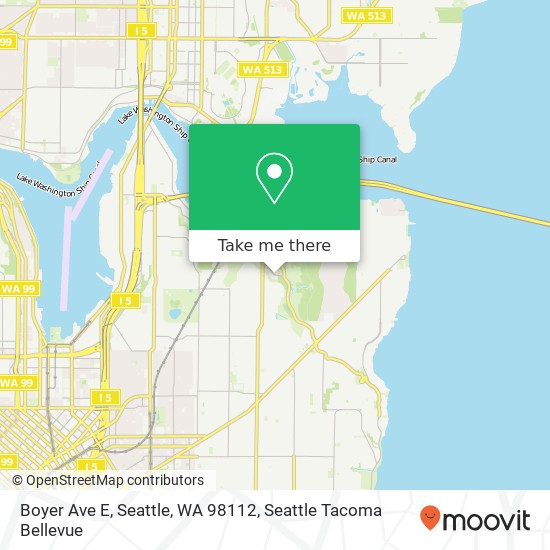 Mapa de Boyer Ave E, Seattle, WA 98112