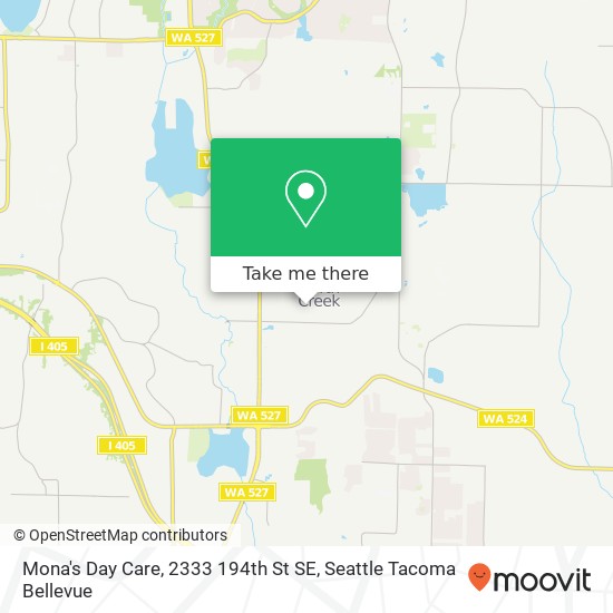 Mapa de Mona's Day Care, 2333 194th St SE