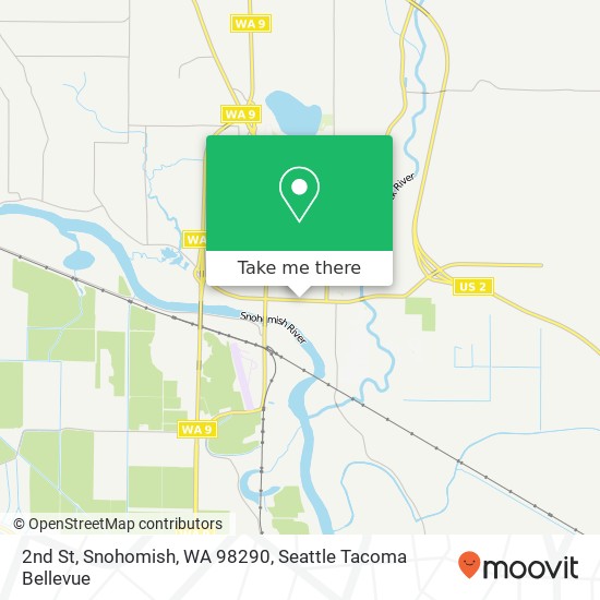 Mapa de 2nd St, Snohomish, WA 98290