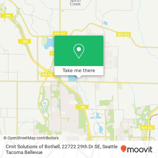 Mapa de Cmit Solutions of Bothell, 22722 29th Dr SE