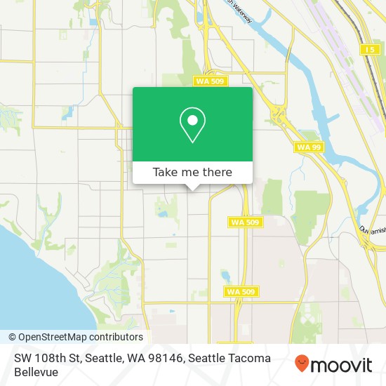 Mapa de SW 108th St, Seattle, WA 98146