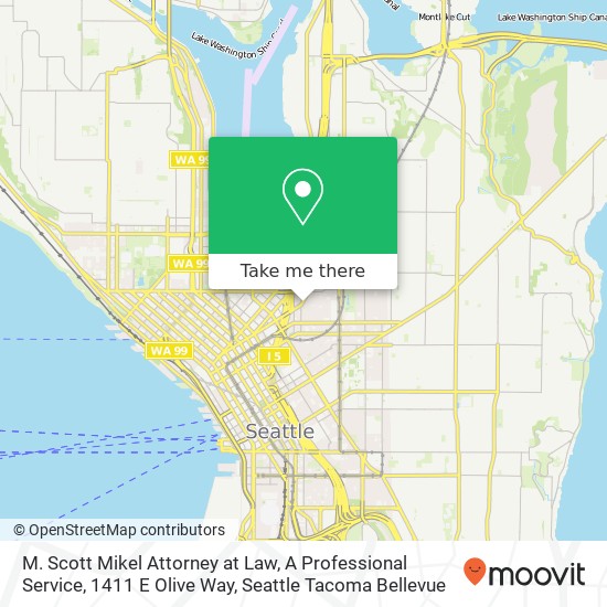 M. Scott Mikel Attorney at Law, A Professional Service, 1411 E Olive Way map