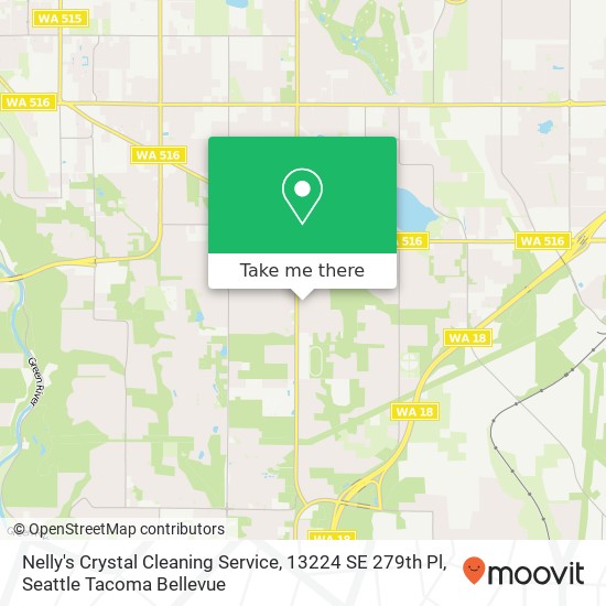 Mapa de Nelly's Crystal Cleaning Service, 13224 SE 279th Pl