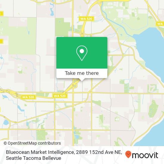 Mapa de Blueocean Market Intelligence, 2889 152nd Ave NE