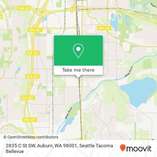 Mapa de 2835 C St SW, Auburn, WA 98001