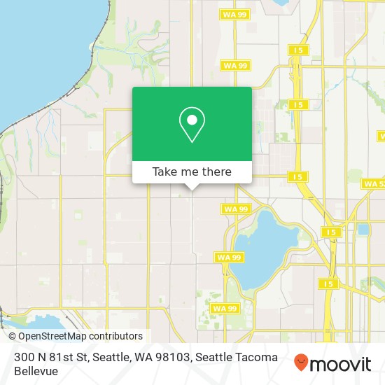 Mapa de 300 N 81st St, Seattle, WA 98103