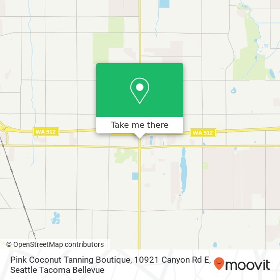 Mapa de Pink Coconut Tanning Boutique, 10921 Canyon Rd E