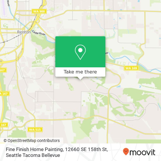 Mapa de Fine Finish Home Painting, 12660 SE 158th St