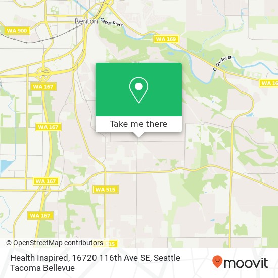 Mapa de Health Inspired, 16720 116th Ave SE