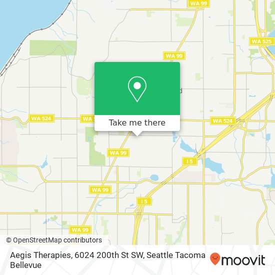 Mapa de Aegis Therapies, 6024 200th St SW