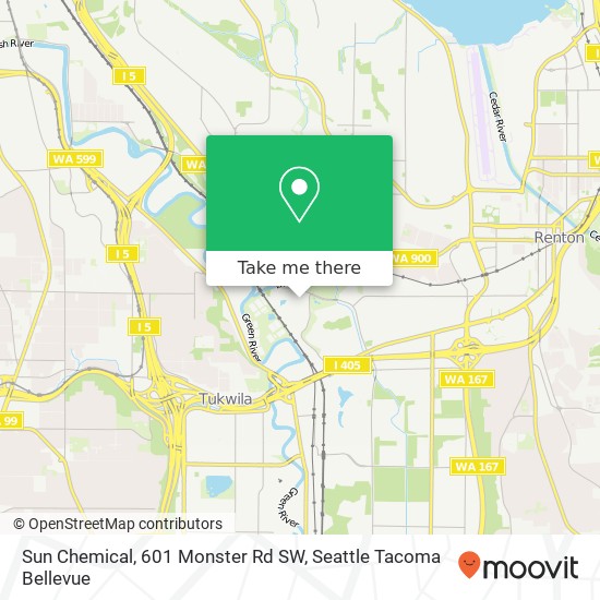 Sun Chemical, 601 Monster Rd SW map