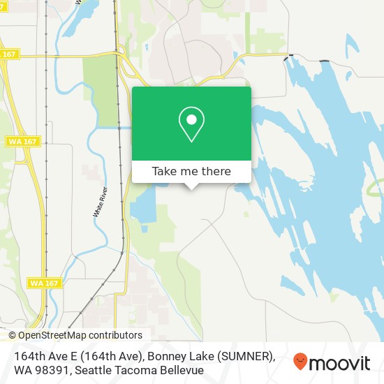 164th Ave E (164th Ave), Bonney Lake (SUMNER), WA 98391 map