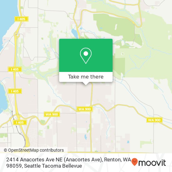 Mapa de 2414 Anacortes Ave NE (Anacortes Ave), Renton, WA 98059