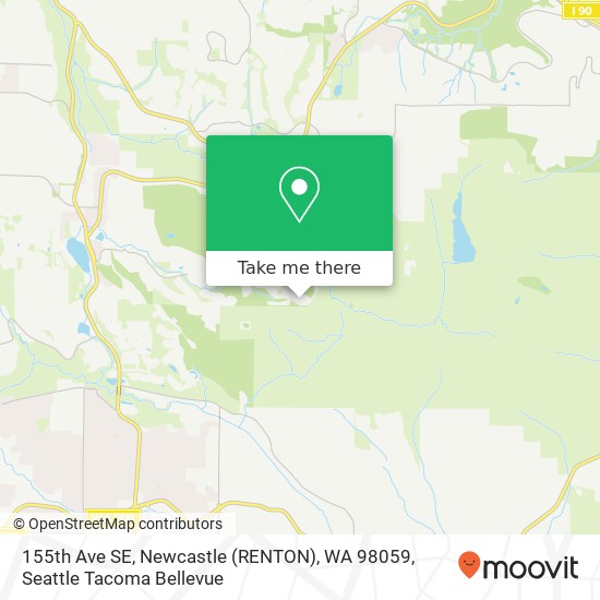 Mapa de 155th Ave SE, Newcastle (RENTON), WA 98059