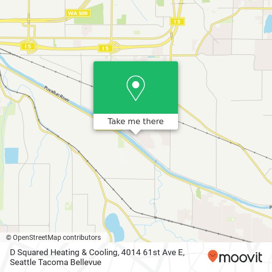 Mapa de D Squared Heating & Cooling, 4014 61st Ave E