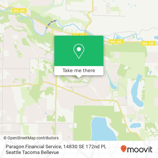 Mapa de Paragon Financial Service, 14830 SE 172nd Pl