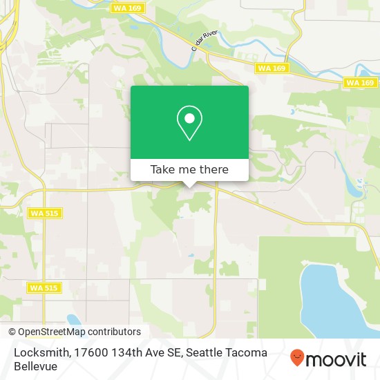 Mapa de Locksmith, 17600 134th Ave SE