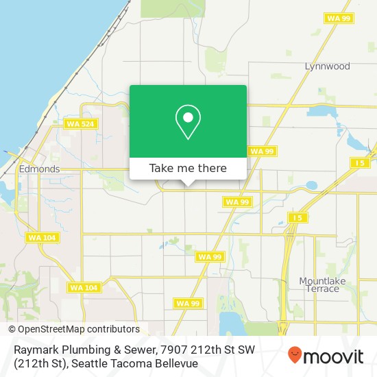 Mapa de Raymark Plumbing & Sewer, 7907 212th St SW