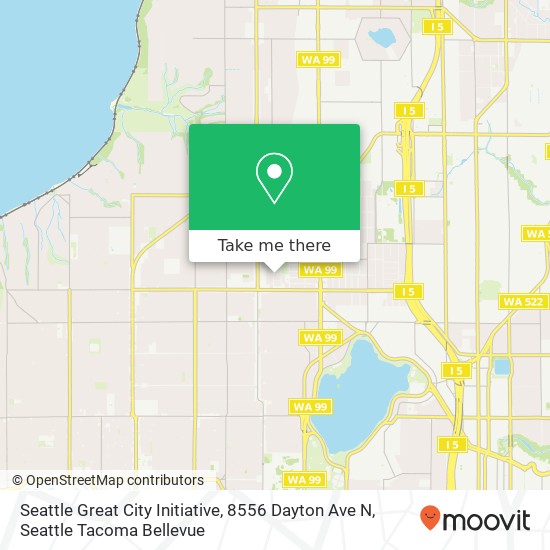 Seattle Great City Initiative, 8556 Dayton Ave N map