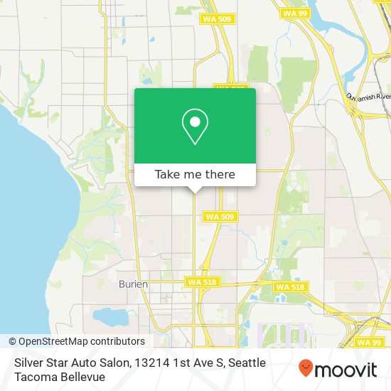 Silver Star Auto Salon, 13214 1st Ave S map