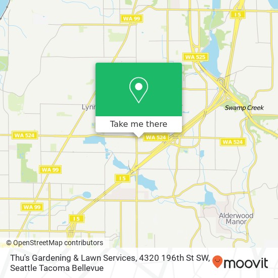 Thu's Gardening & Lawn Services, 4320 196th St SW map
