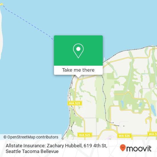 Mapa de Allstate Insurance: Zachary Hubbell, 619 4th St