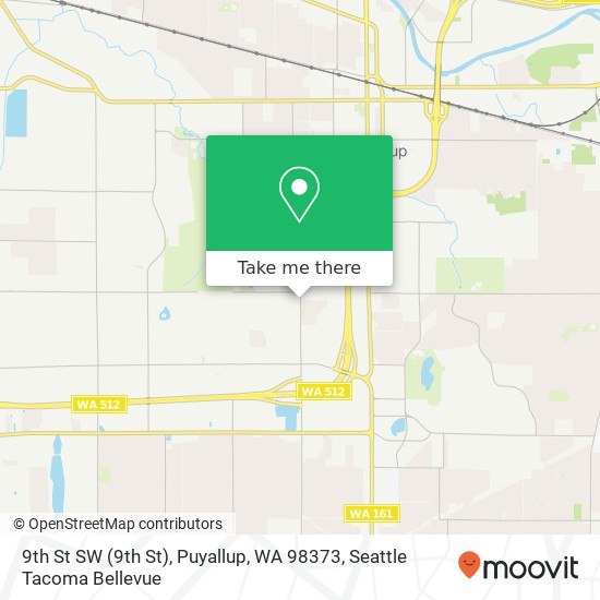 Mapa de 9th St SW (9th St), Puyallup, WA 98373