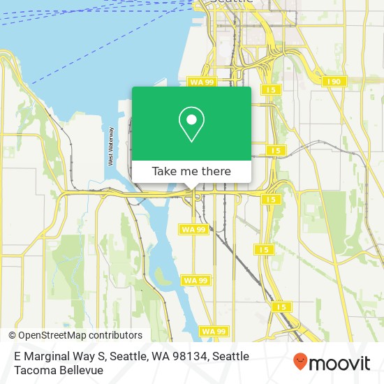 E Marginal Way S, Seattle, WA 98134 map