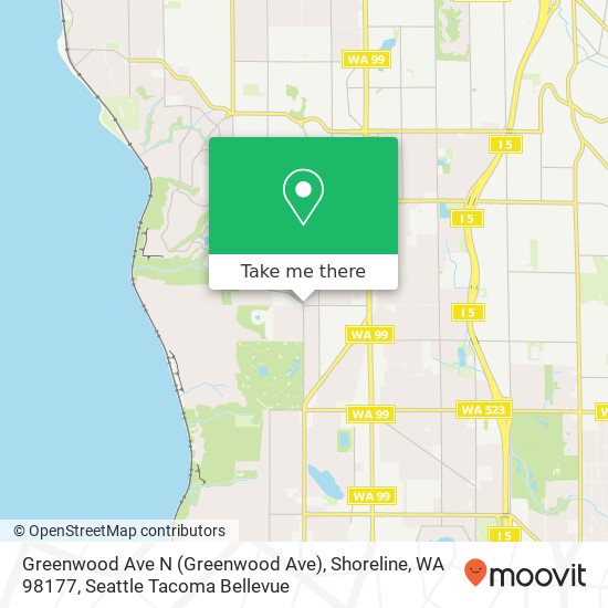 Greenwood Ave N (Greenwood Ave), Shoreline, WA 98177 map