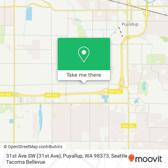 31st Ave SW (31st Ave), Puyallup, WA 98373 map